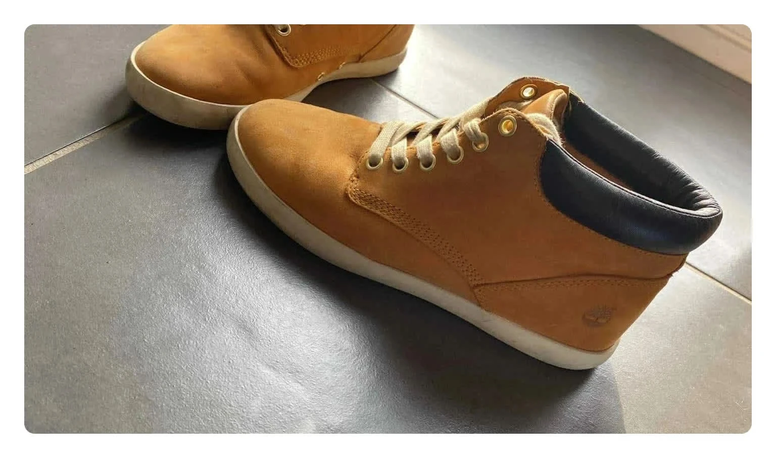 Authentiques bottines camel Timberland Pointure 38